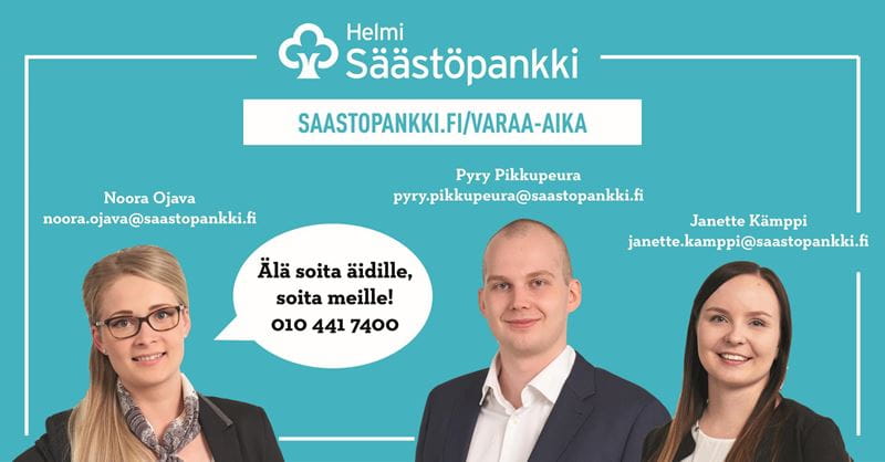 Helmi Säästöpankin opiskelijan selviytymispakkaus