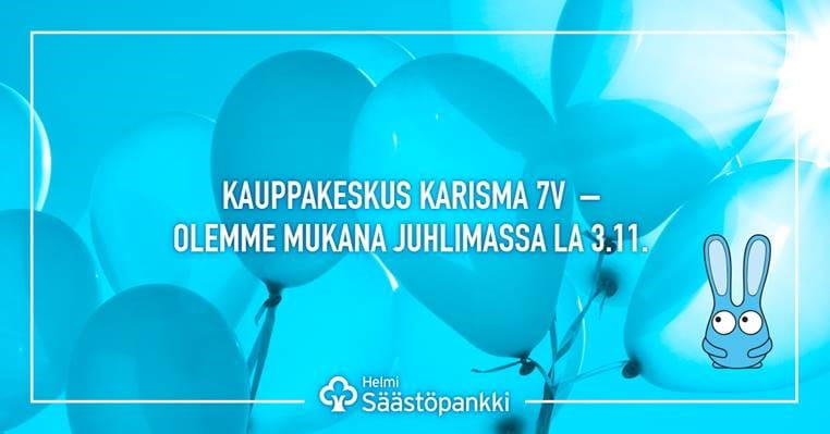 Kauppakeskus Karisman 7v-synttärit