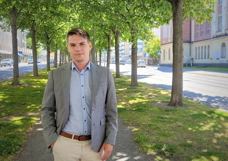 Yksityispankkiiri Emil Norrback.