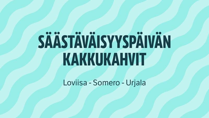 Someron Säästöpankin kakkukahvit - kuvituskuva.