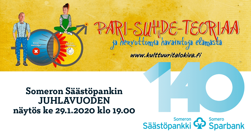 Pari-suhde-teoriaa juhlavuoden näytös