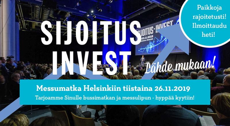 Someron Säästöpankin Sijoitus Invest 2019 - messumatka