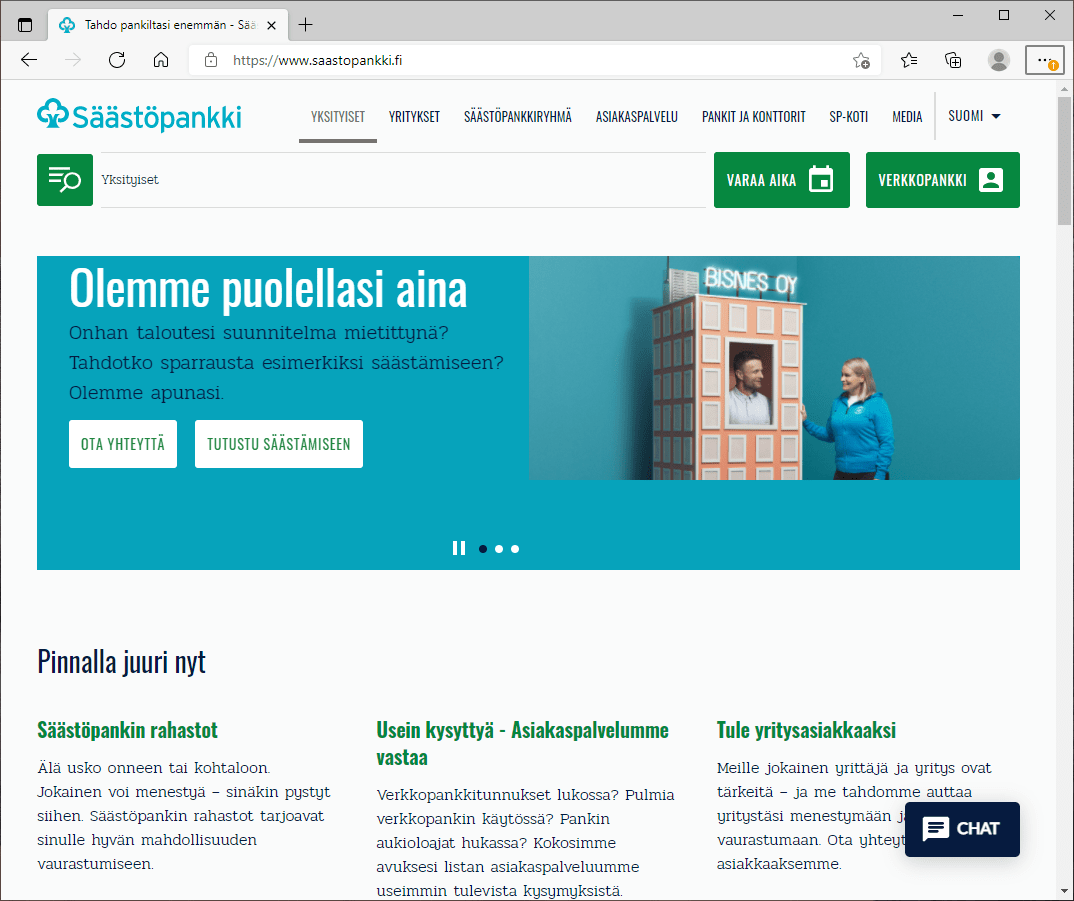 Säästöpankin verkkopankkiin kirjautuminen