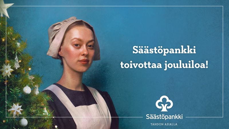 Säästöpankki toivottaa jouluiloa.