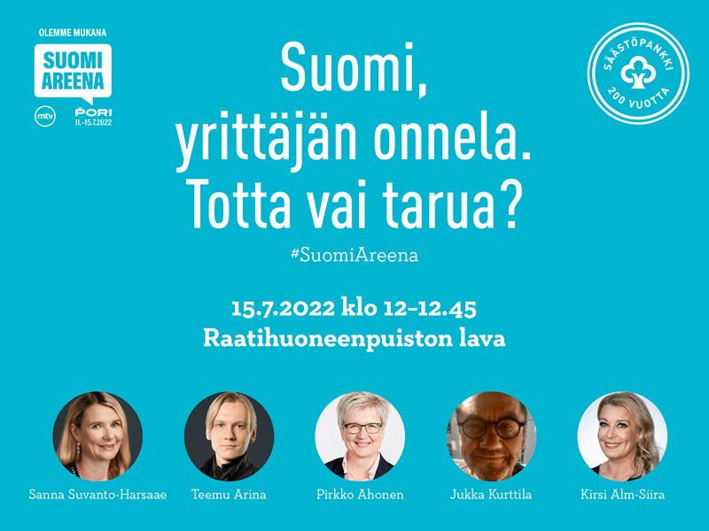 Säästöpankki SuomiAreenassa.
