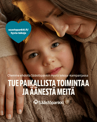 Säästöpankin Hyviä tekoja -kampanjan somekuva.