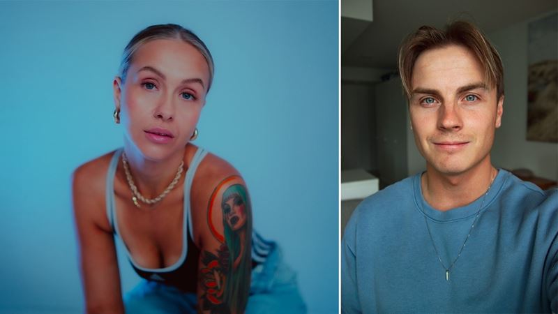 Sosiaalisen median vaikuttajat Mia ”Millu” Haataja ja Mikael Sundberg.
