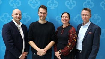  Timo Turtiainen, Perttu Pölönen, Henna Mikkonen, Kalle Ainala.