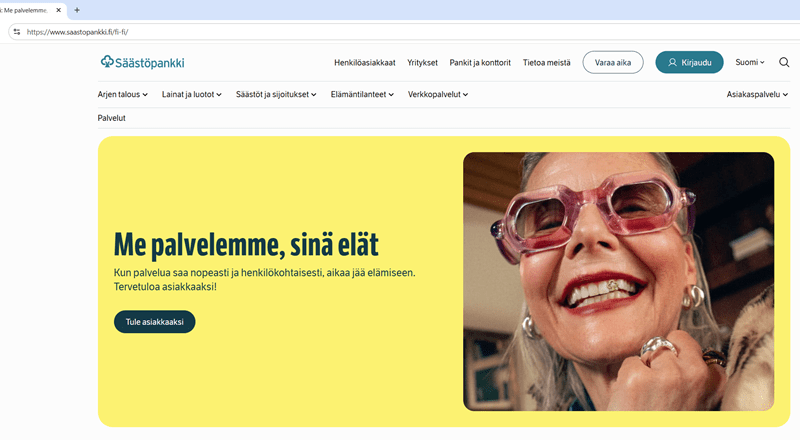 Säästöpankin brändikuva.
