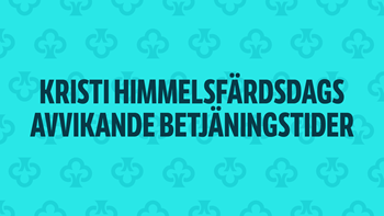 Det går att sköta bankärenden på Kristi himmelsfärdsdag också.
