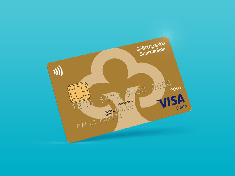 Säästöpankin Visa Gold Credit/Debit -kortti sisältää matkavakuutuksen ja ostoturvavakuutuksen. 