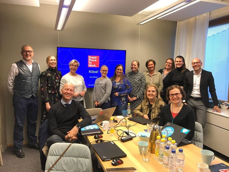 Kuva Great Place to Work -työpajasta vuonna 2020.