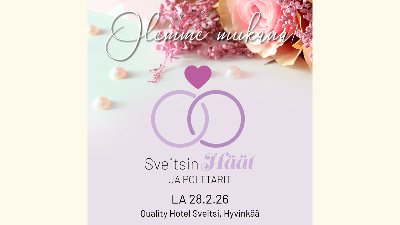 Kuvituskuva, Nooa Säästöpankki mukana Sveitsin Häät ja Polttarit -tapahtumassa.