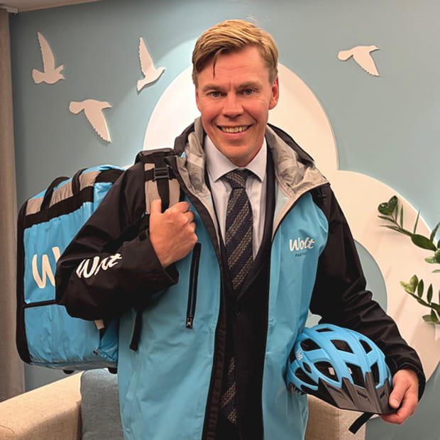 Säästöpankki Helsinki ja Wolt yhteistyökuva.