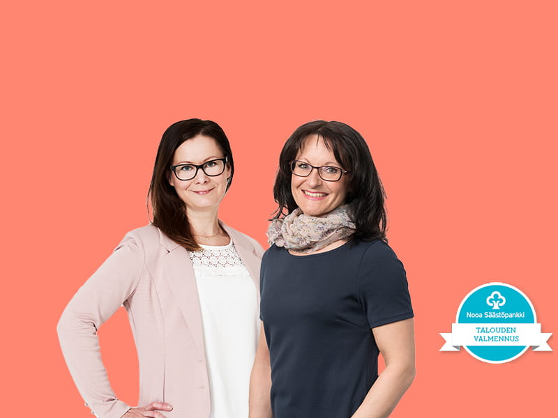 Talouden valmennus - Terhi Mali ja Tanja Wickström.