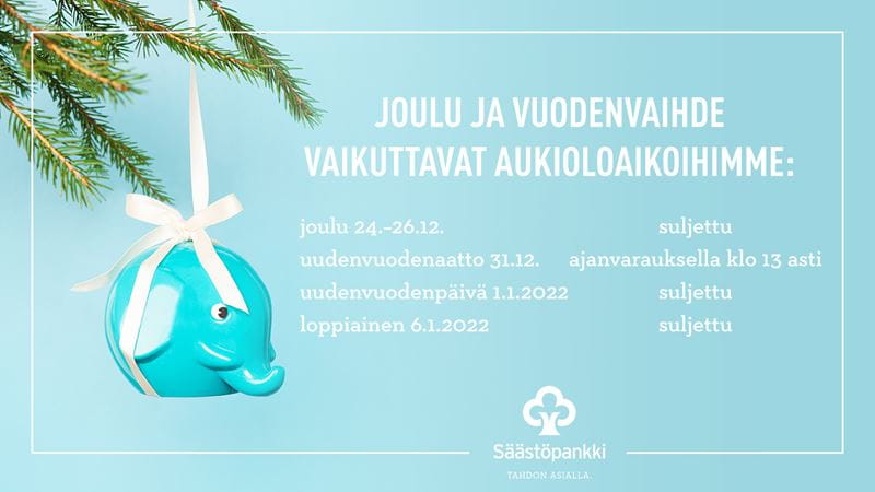 Joulun aukioloajat