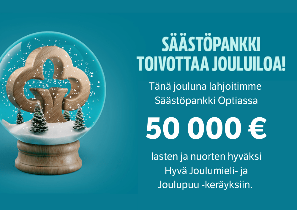 Joululahjoitus - Säästöpankki Optia.