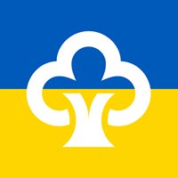Rahapuu Ukrainan lipun väreissä